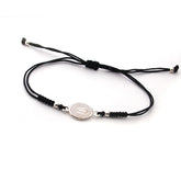 VIRGEN DE GUADALUPE - pulsera medalla plata 11x9mm